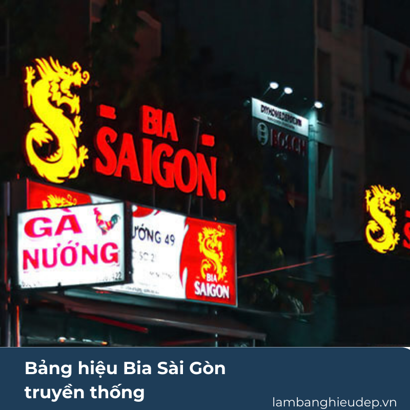 Bảng hiệu Bia Sài Gòn truyền thống (2)