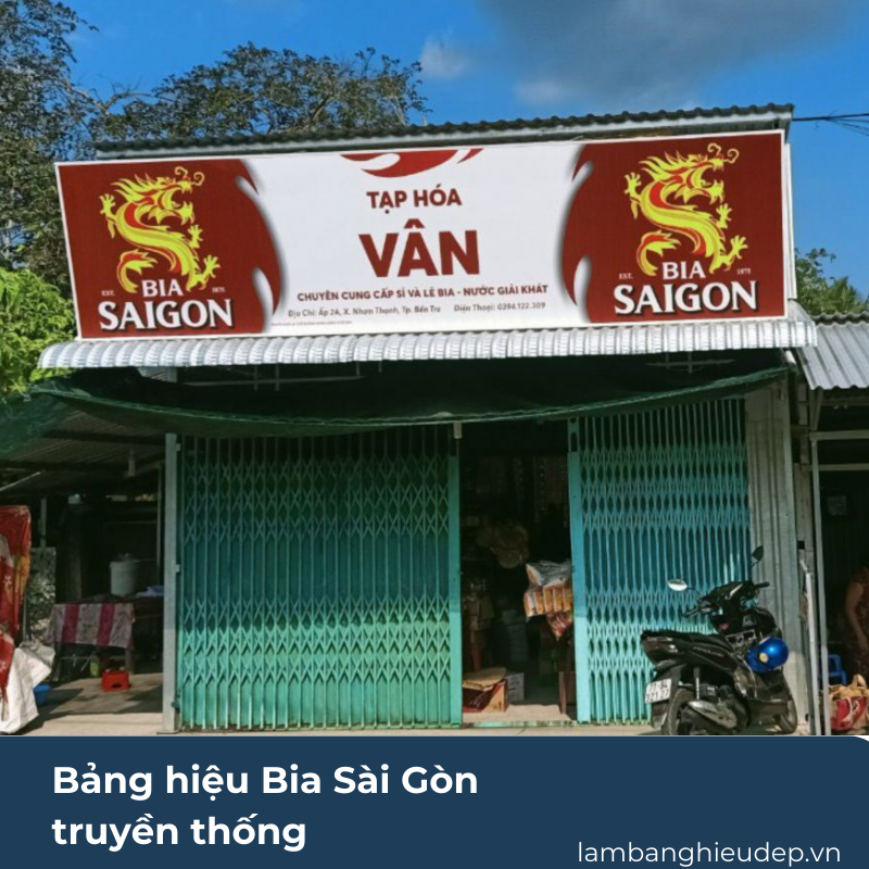 Bảng hiệu Bia Sài Gòn truyền thống (3)