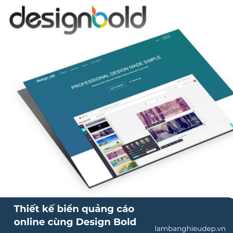 Thiết kế biển quảng cáo online cùng Design Bold